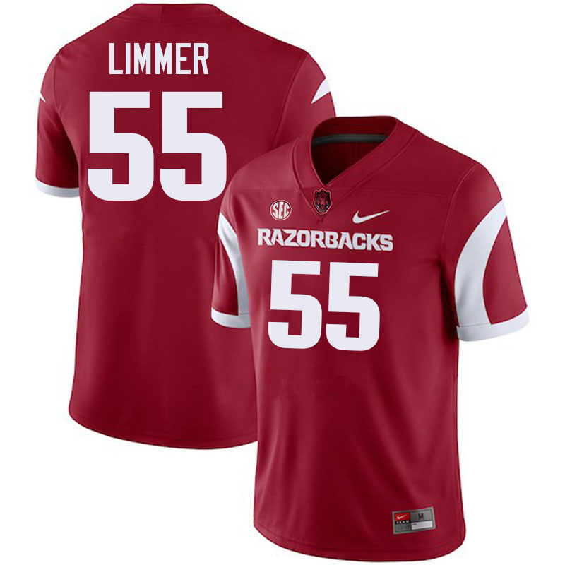 Beaux Limmer Arkansas Jersey,Arkansas Razorbacks #55 Beaux Limmer Jersey Youth College-Retro Cardina